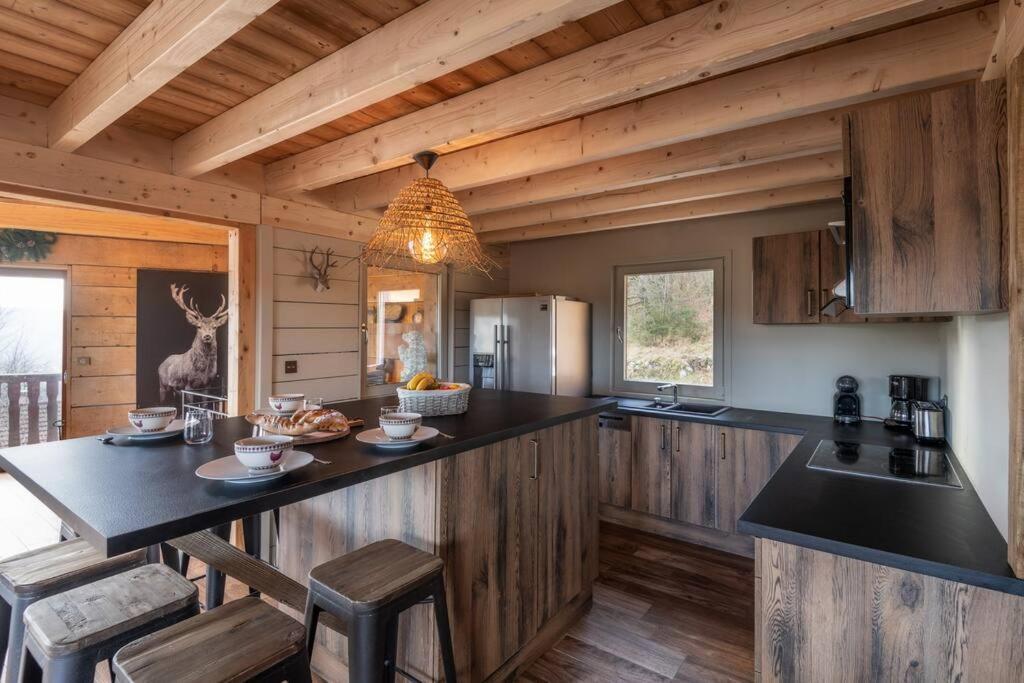 Luxueux Chalet Avec Vue Sur Les Pistes Et Le Hohneck Le Tholy Exterior foto